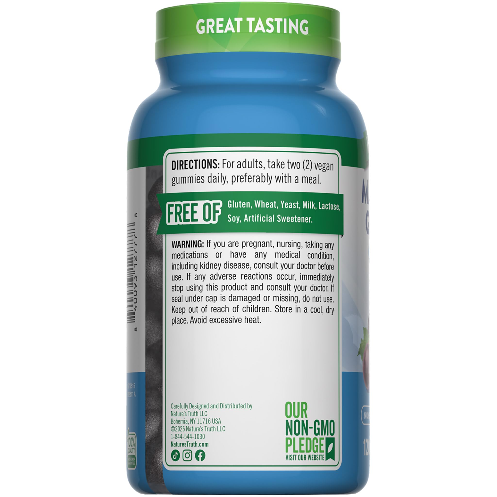A 120-count bottle in view supports steady, on-going supplementation.