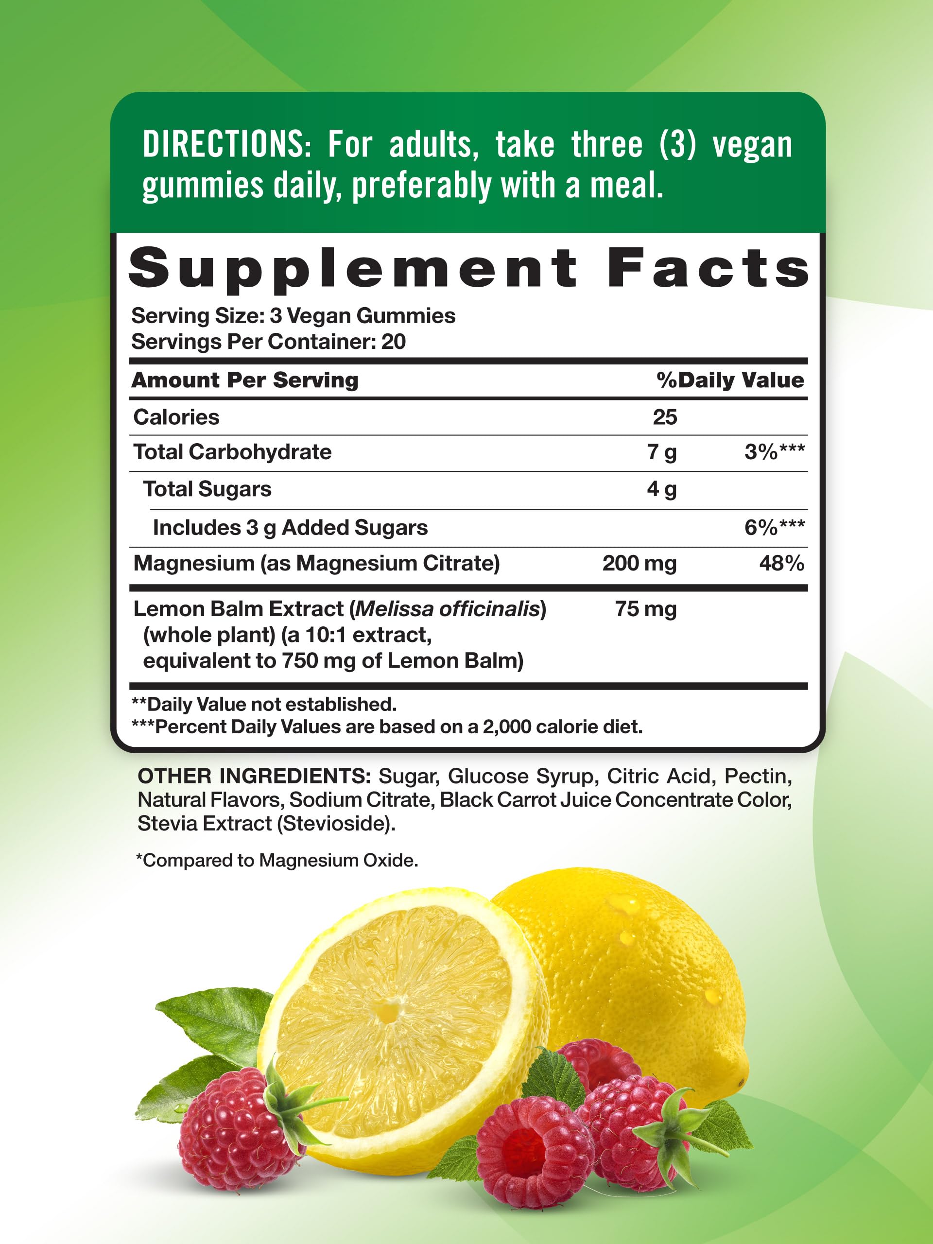 Nature's Truth Magnesium Gummies close-up showing lemon raspberry flavor for daily use.
