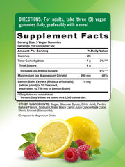 Nature's Truth Magnesium Gummies close-up showing lemon raspberry flavor for daily use.
