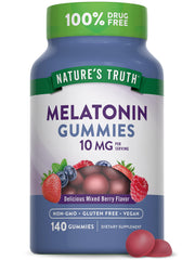 Nature's Truth melatonin gummies berry bottle for nightly routine