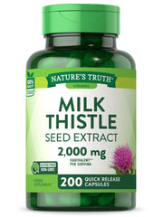 Nature's Truth milk thistle bottle for a convenient daily routine.