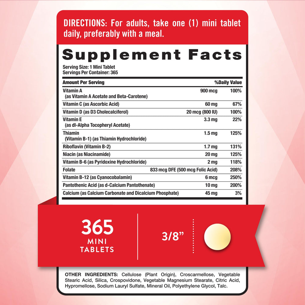 Nature's Truth One Daily Multivitamin label closeup highlighting the blend