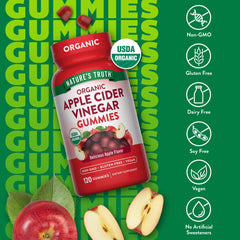 Nature's Truth packaging shot, vegan and USDA Organic gummies