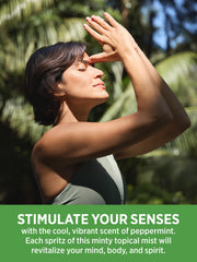 Nature's Truth peppermint spray by yoga mat supports focus and breath.