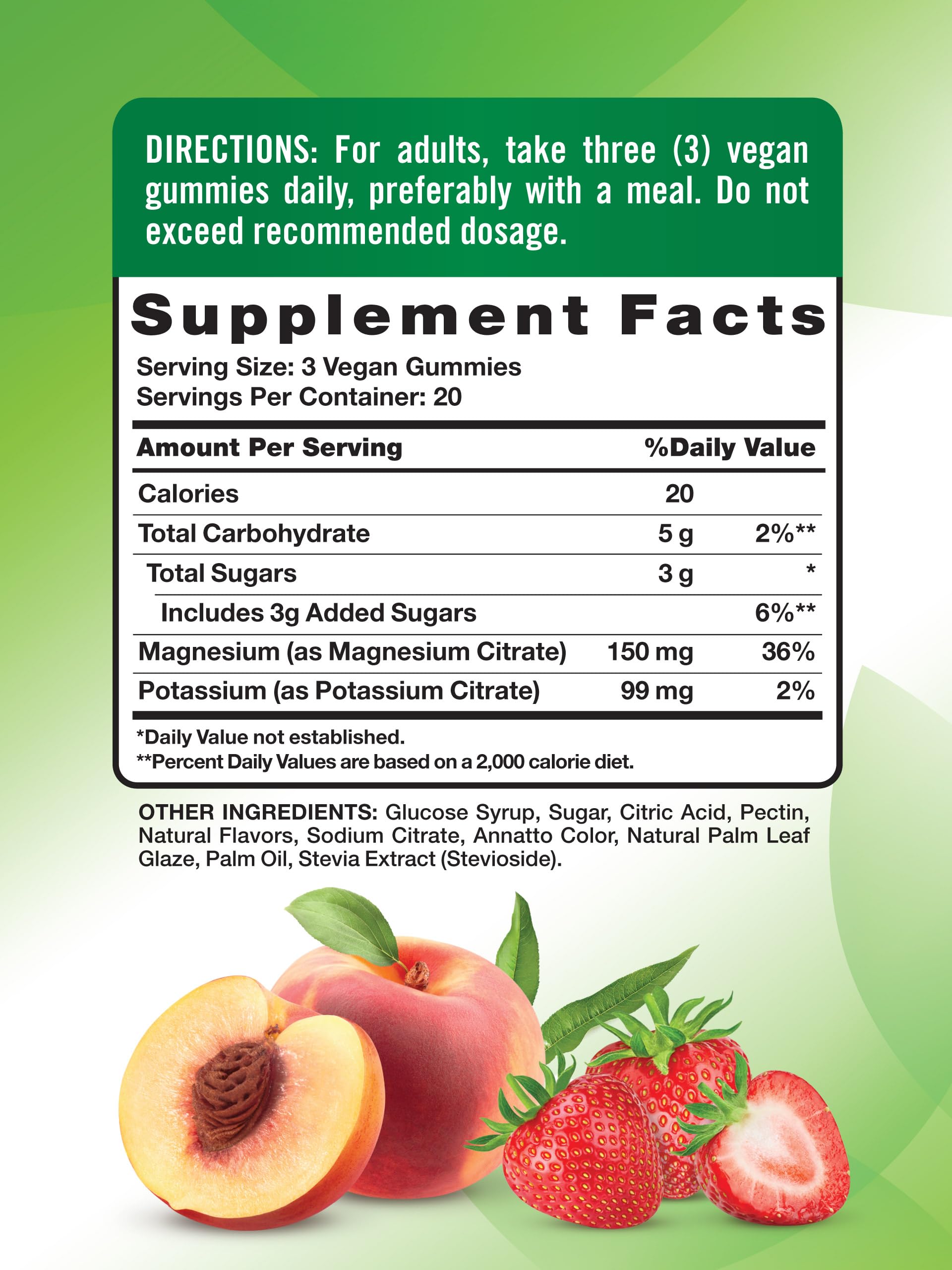 Nature's Truth gummies close-up showing peach strawberry flavor for easy daily intake.