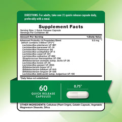 Nature's Truth Probiotics capsules demonstrate daily gut support.