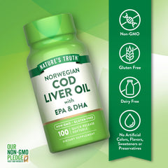 Nature's Truth softgels being poured from the bottle for easy use.