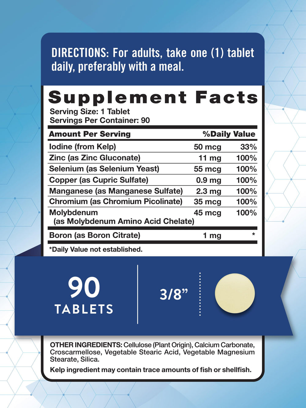 Nature's Truth Trace Minerals tablets daily dose bottle close-up for easy supplementation.