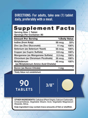 Nature's Truth Trace Minerals tablets daily dose bottle close-up for easy supplementation.