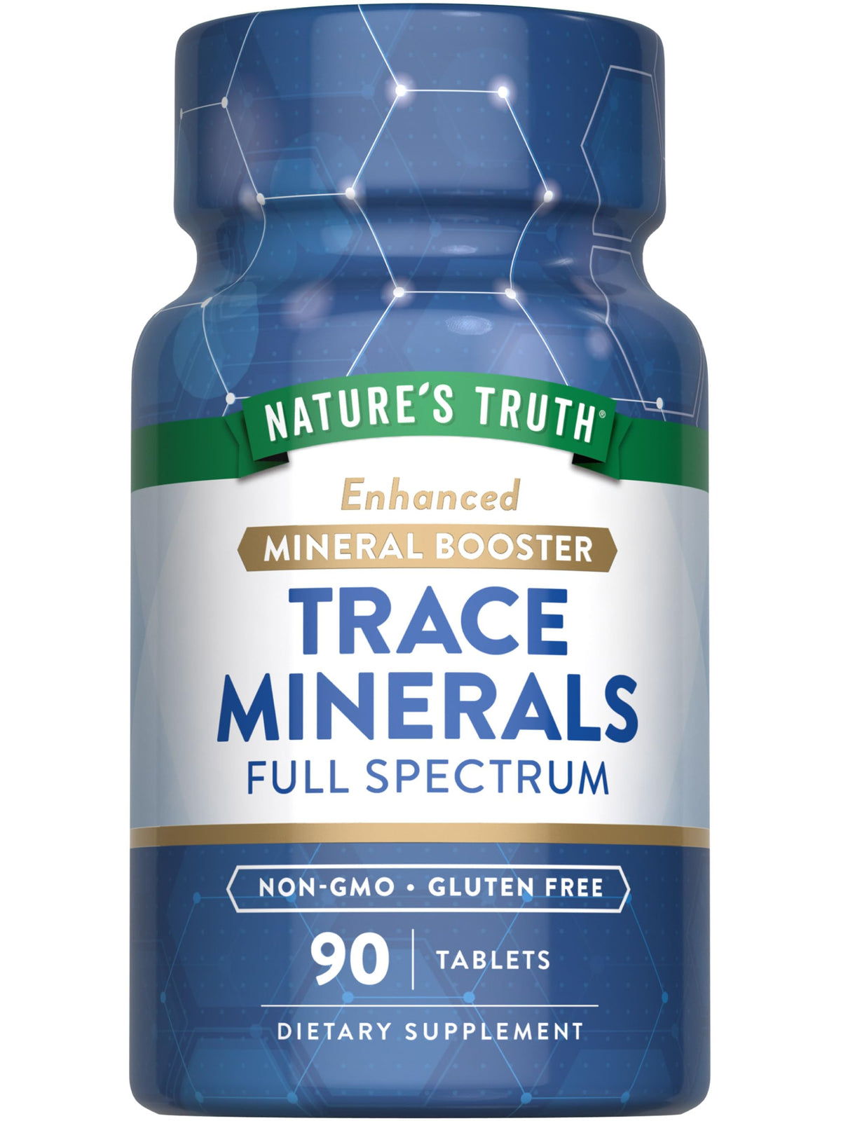 Nature's Truth Trace Minerals iodine bottle highlights daily mineral support option.