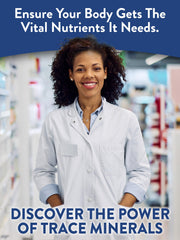 Nature's Truth Trace Minerals non-GMO certification seal signals quality.