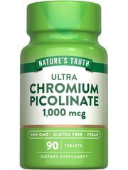 Nature's Truth Ultra Chromium Picolinate bottle for convenient daily use.