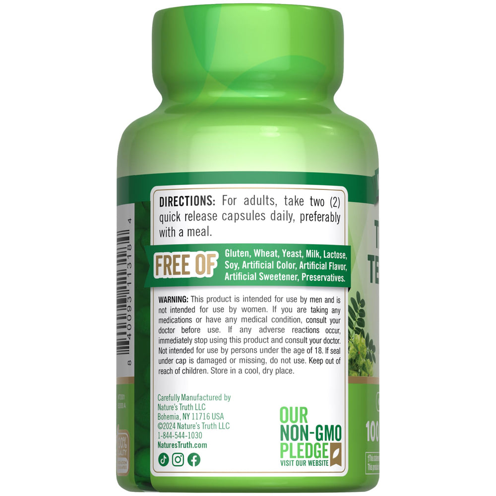 Nature's Truth Tribulus Terrestris daily routine imagery suggests easy integration.