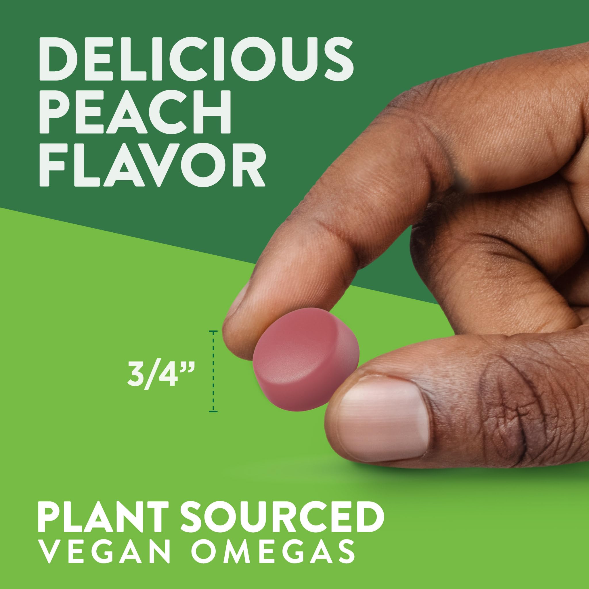 Nature's Truth vegan omega gummies ingredients with plant-based omegas