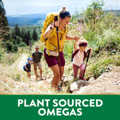 Nature's Truth omega gummies nutrition label highlighting non-GMO and gluten-free