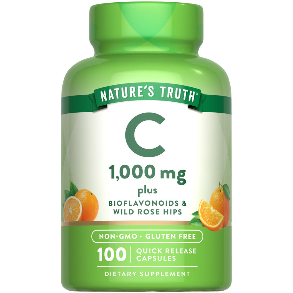 Nature's Truth Vitamin C 1000mg bottle ready for daily use