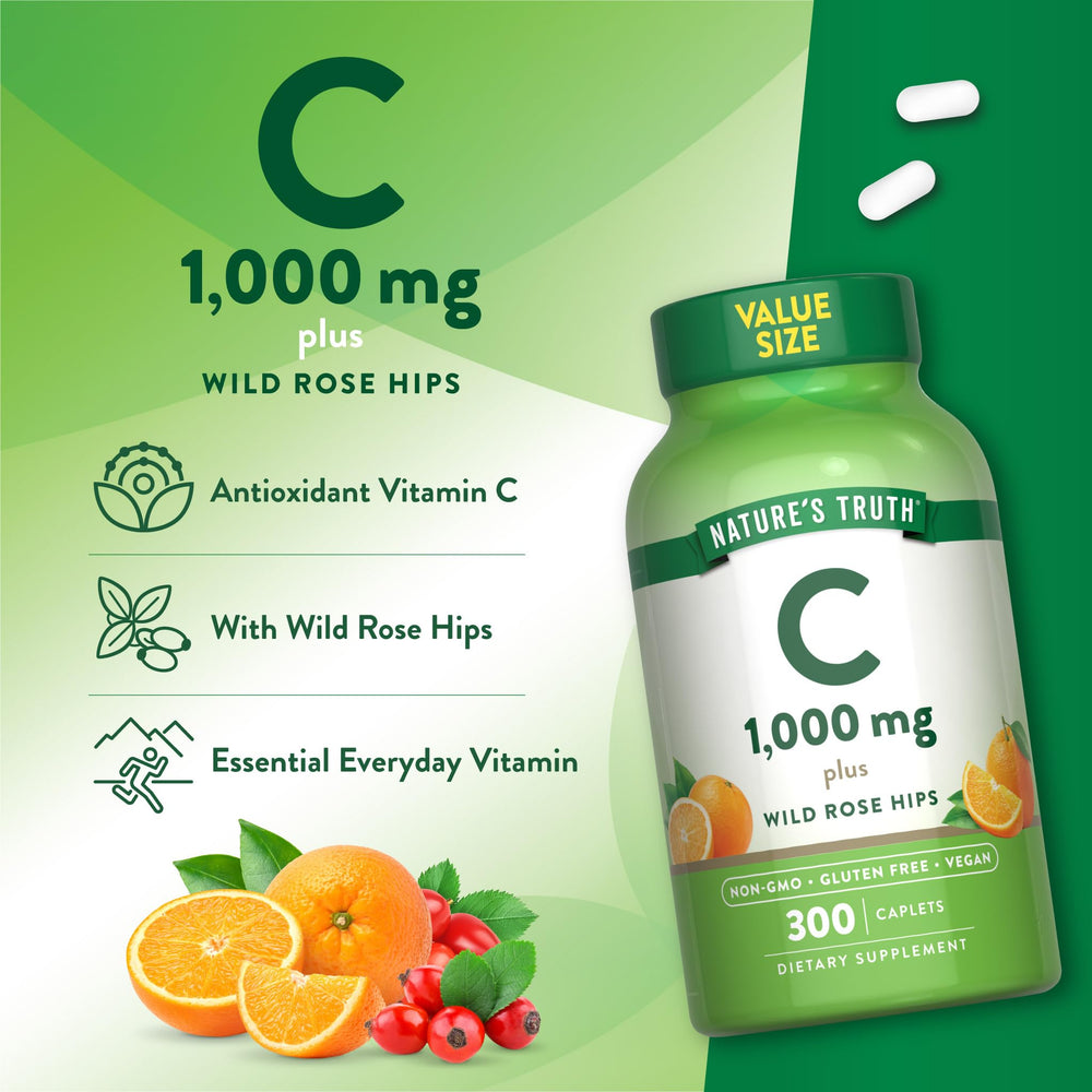 Pouring Nature's Truth Vitamin C 1000mg caplets