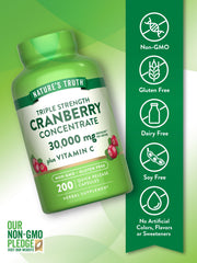 Nature's Truth Vitamin C enriched formula close-up highlighting potency