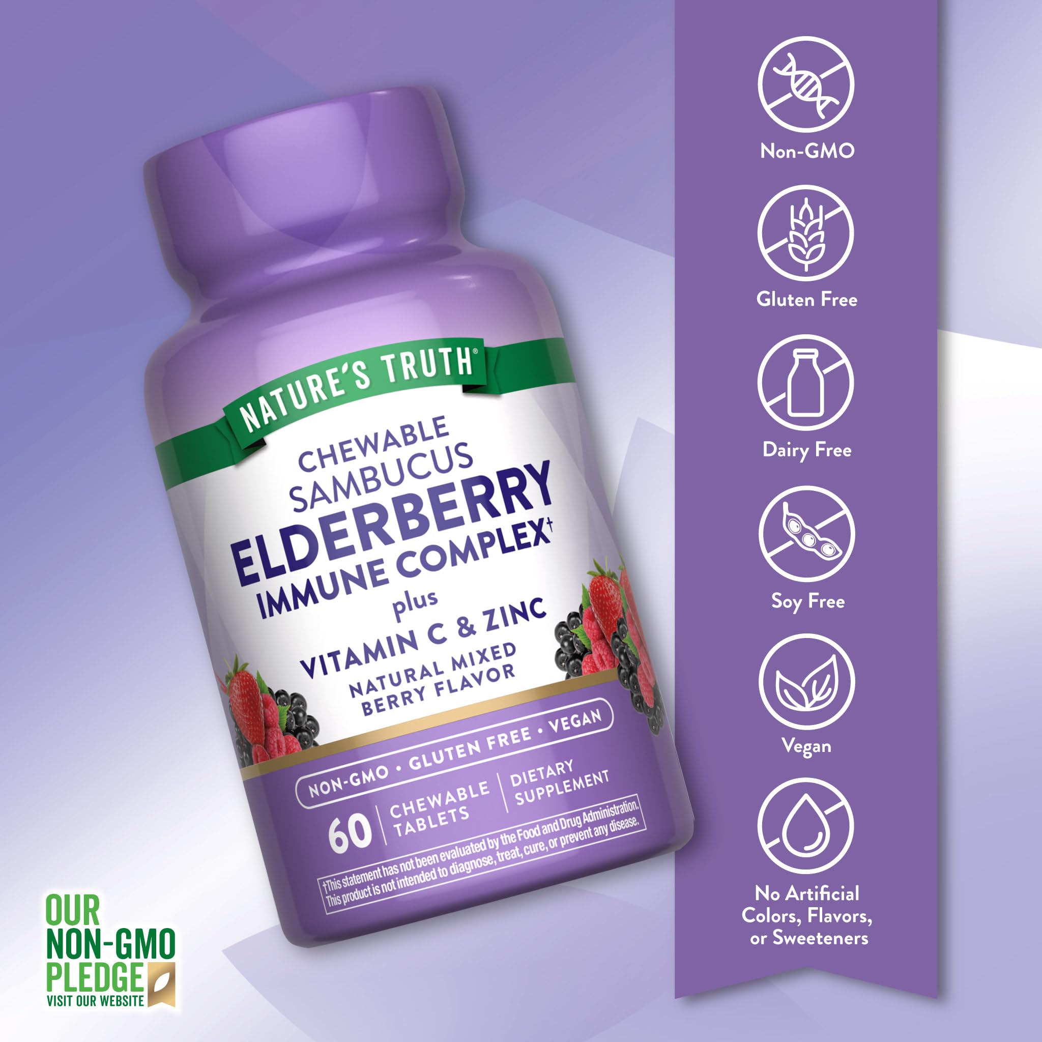 Nature's Truth Vitamin C Zinc chews for easy on-the-go supplementation.