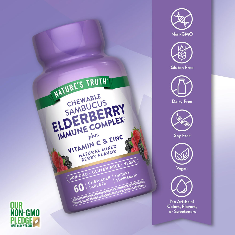 Nature's Truth Vitamin C Zinc chews for easy on-the-go supplementation.