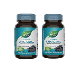Nature's Way Activated Charcoal bottle with capsules for convenient digestive support