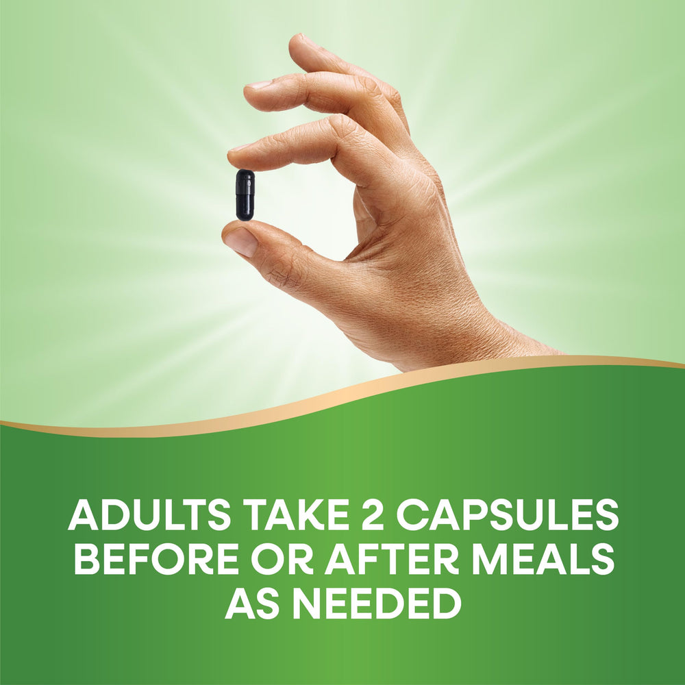 Nature's Way Activated Charcoal supports digestive comfort in capsule form