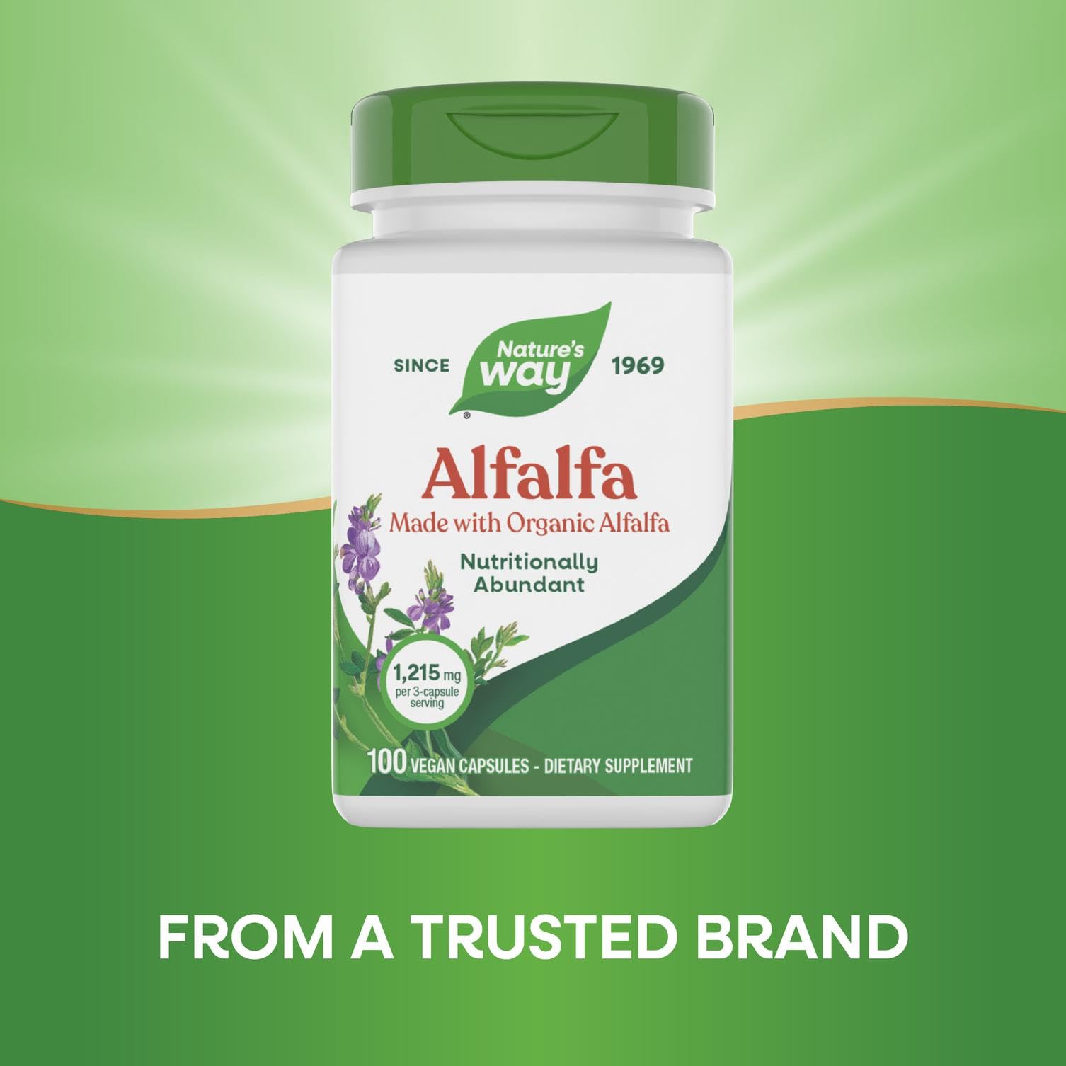 Nature's Way Alfalfa gluten-free mark on packaging