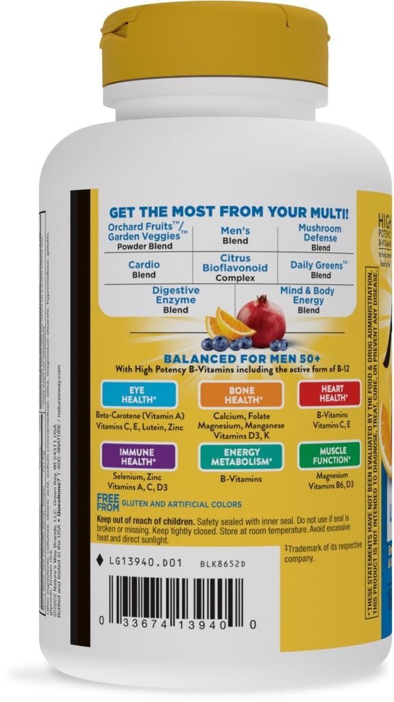 Nature's Way Alive! Once Daily 60-tablet pack shows a two-month supply.