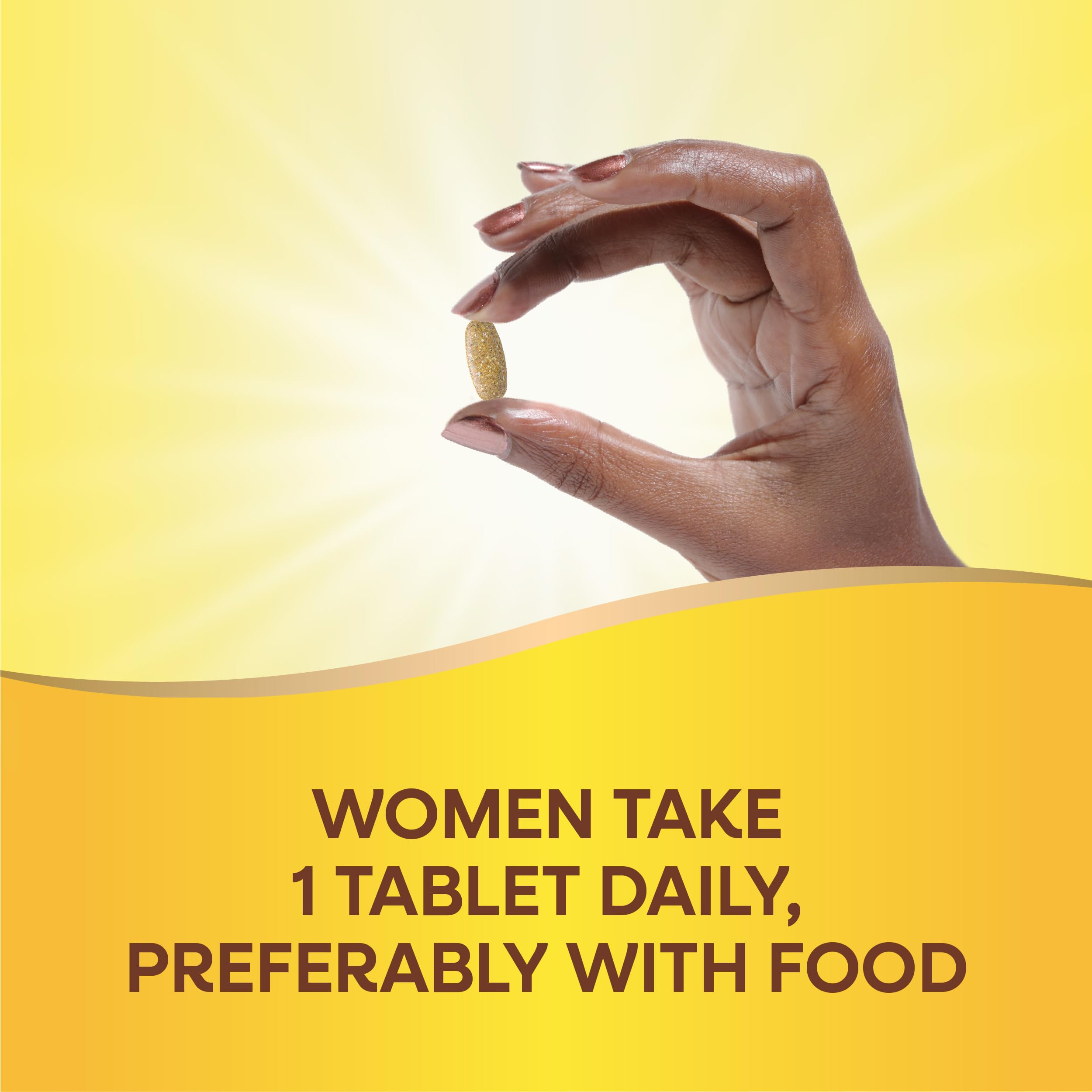 Nature's Way Alive! Women multivitamin with digestive enzyme blend aids absorption.