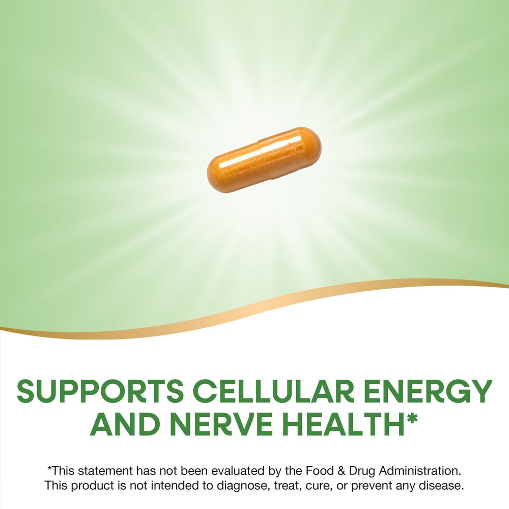 Nature's Way B-50 Complex vitamins close-up of ingredients and labels