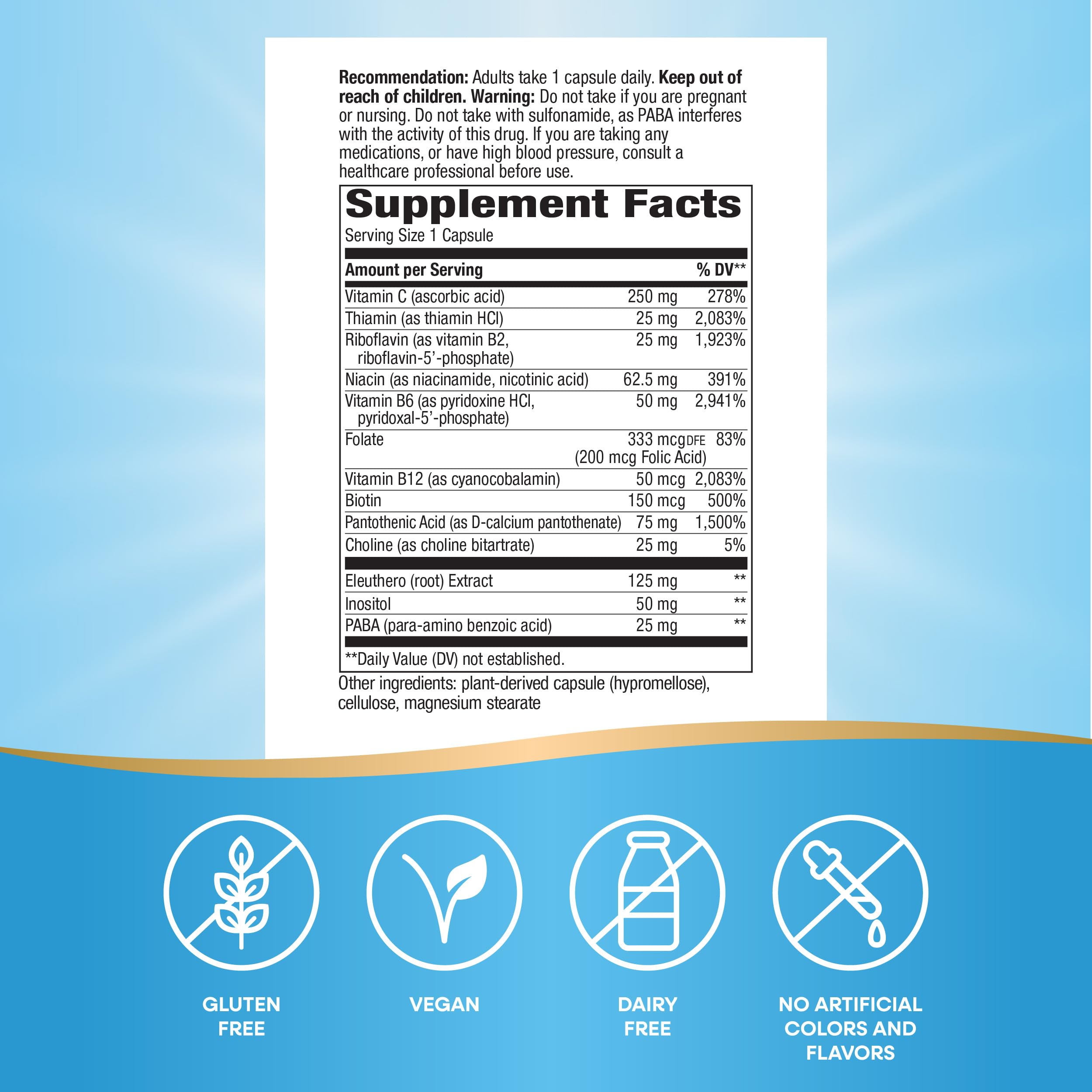 Nature's Way B-Stress packaging USA quality assurance.