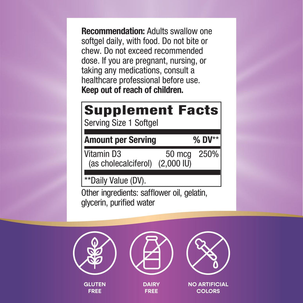 Nature's Way bottle label close-up showing 240 softgels.