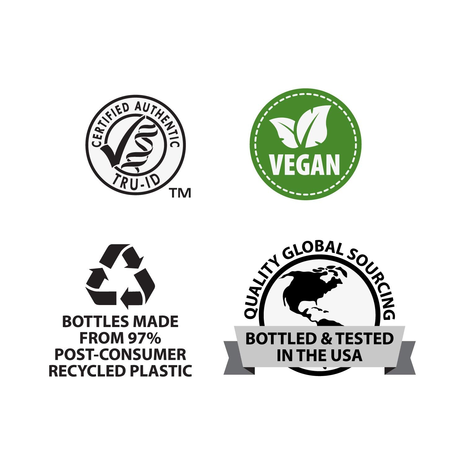 Capsules spilling out with a clean vegan capsule design