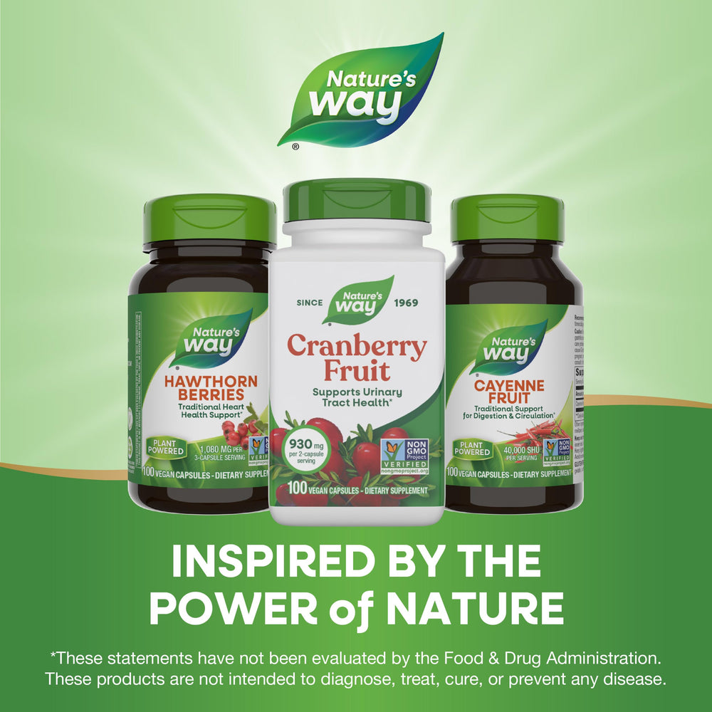 Packaging varies per batch for Nature's Way cranberry product