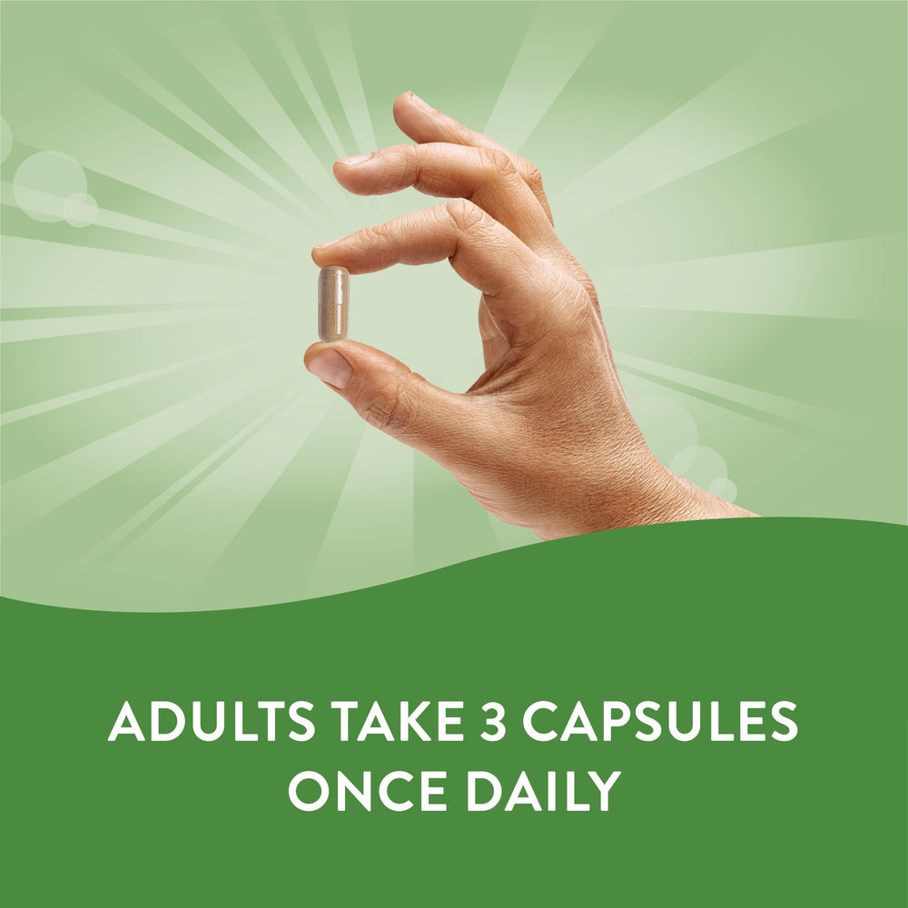 Nature's Way Dandelion Root capsules on shelf; easy daily use.