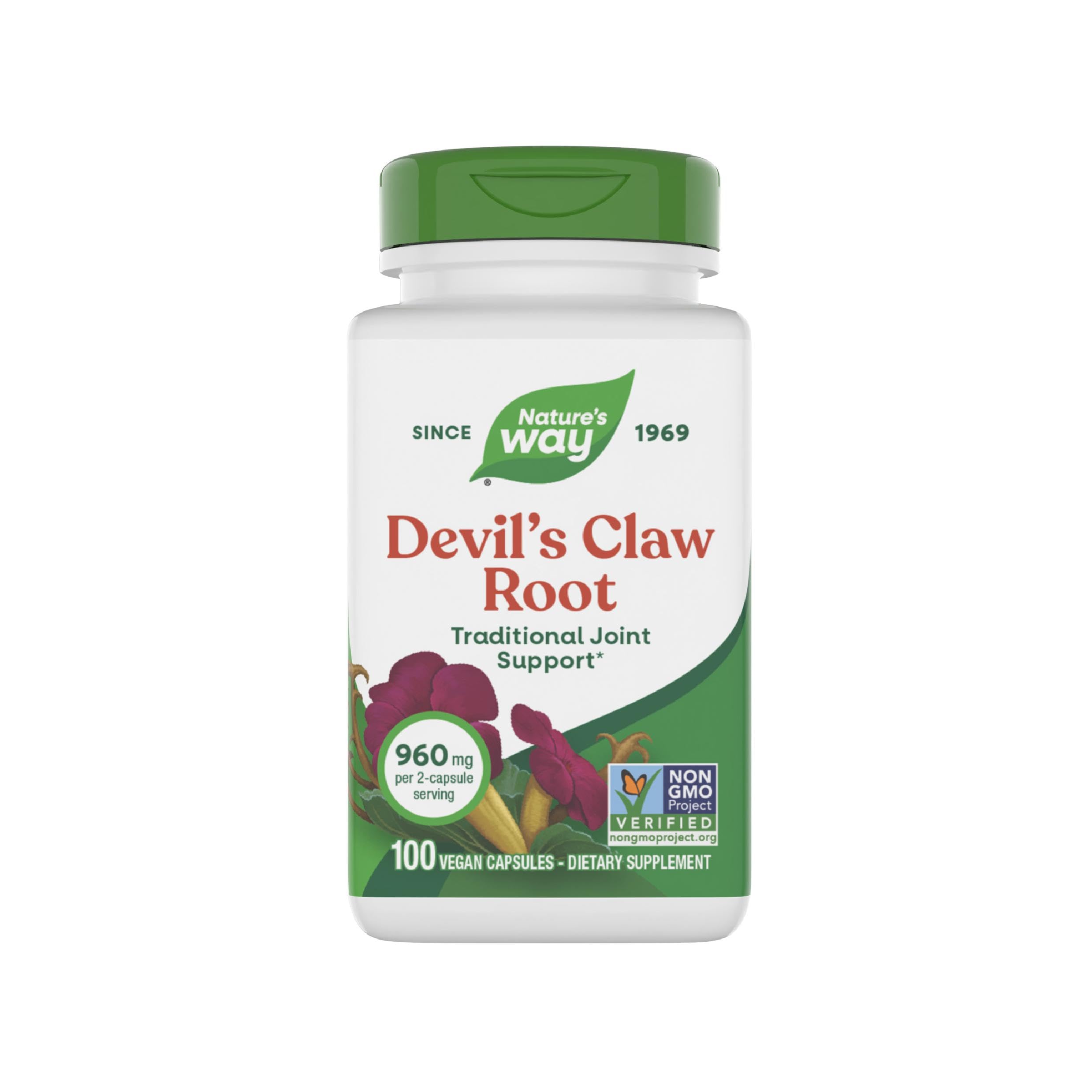 Nature's Way Devil's Claw Root bottle image for daily wellness routine