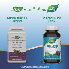 Nature's Way DGL Ultra 90 chewables for convenient daily use