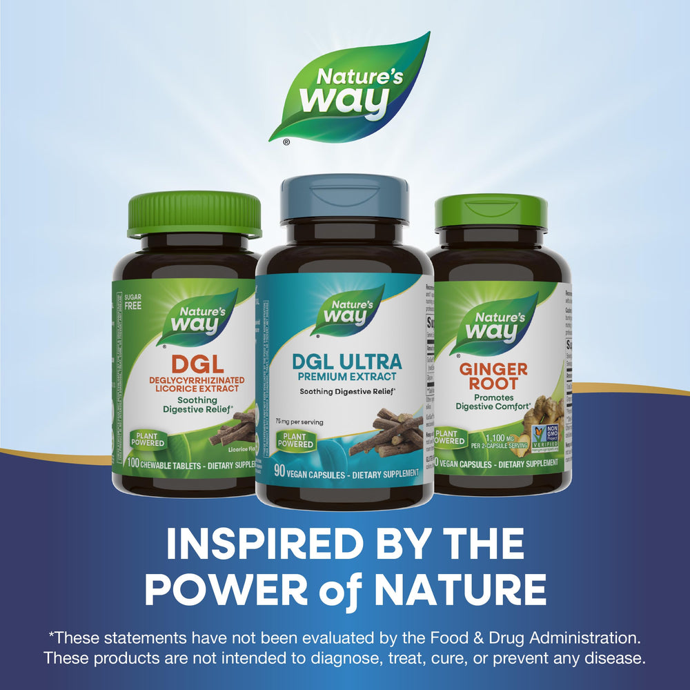 Nature's Way DGL Ultra packaging varies by region.