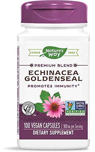 Nature's Way Echinacea Goldenseal bottle for daily immune wellness