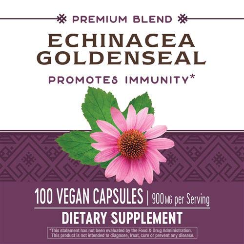 Nature's Way Echinacea Goldenseal dosage information on packaging