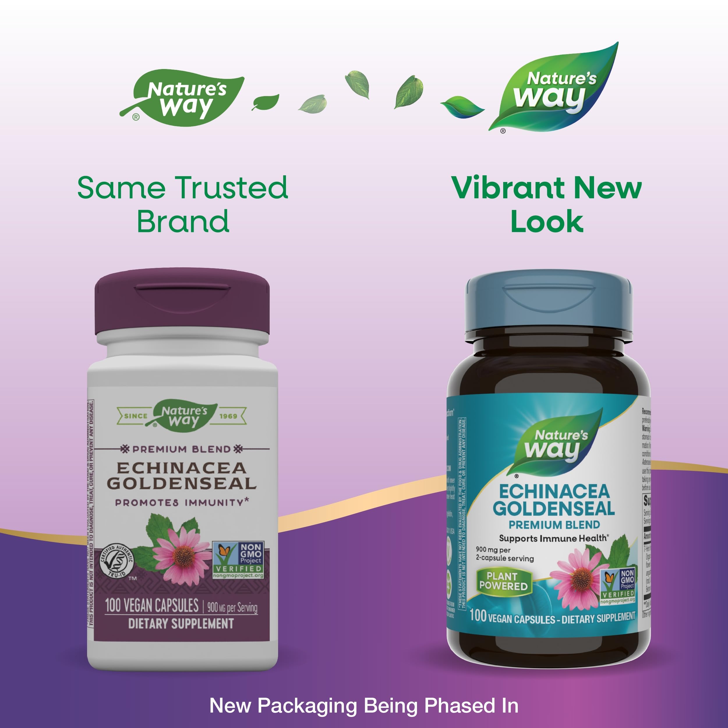Nature's Way vegan gluten-free formula label suitable for plant-based routines.