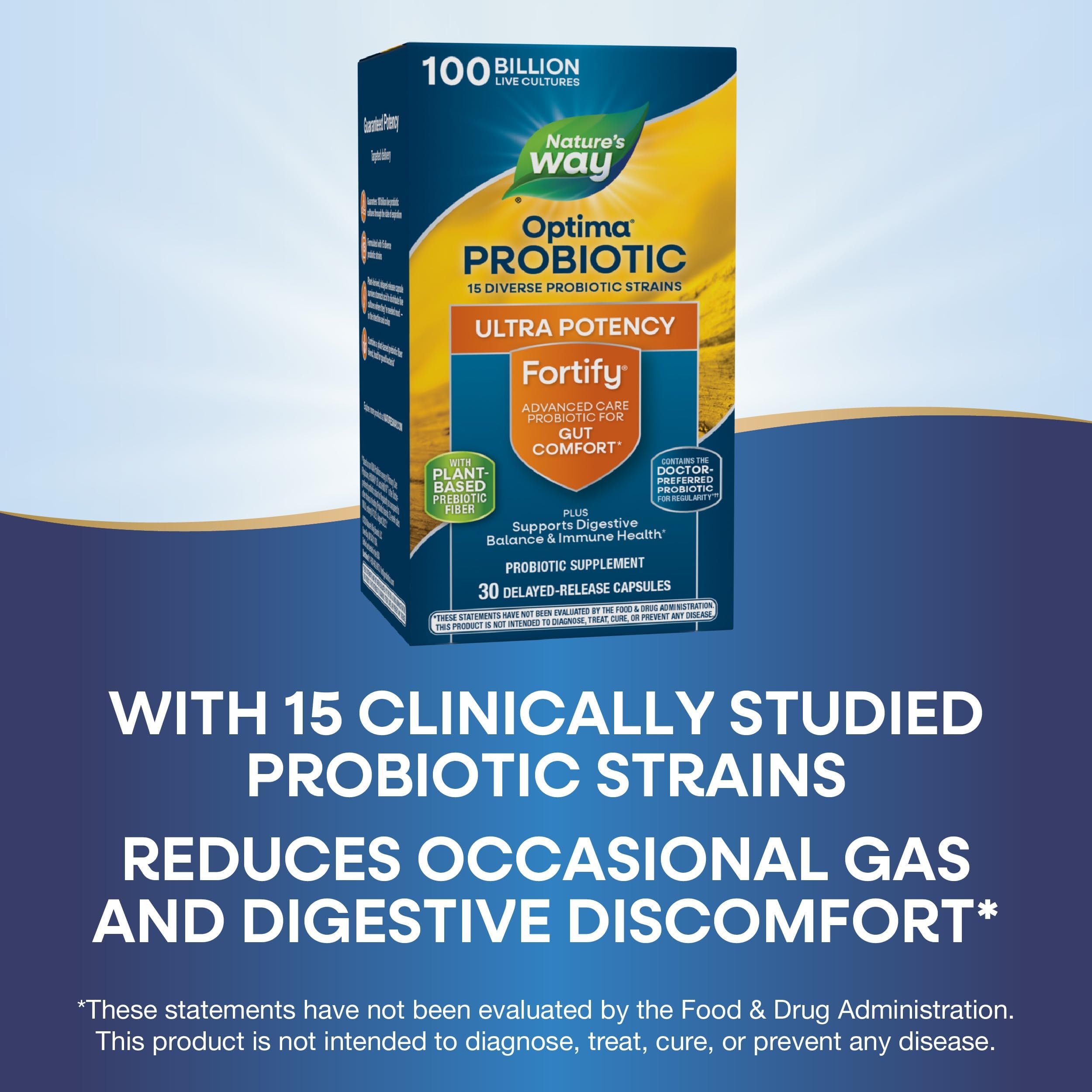 Nature's Way Fortify Optima bottle in refrigerator preserves potency