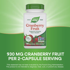 Gluten-free vegan Nature's Way cranberry capsules for daily use