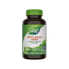 Nature's Way Gotu Kola bottle front indicating vitality support