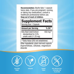 Nature's Way Holy Basil capsules front with label
