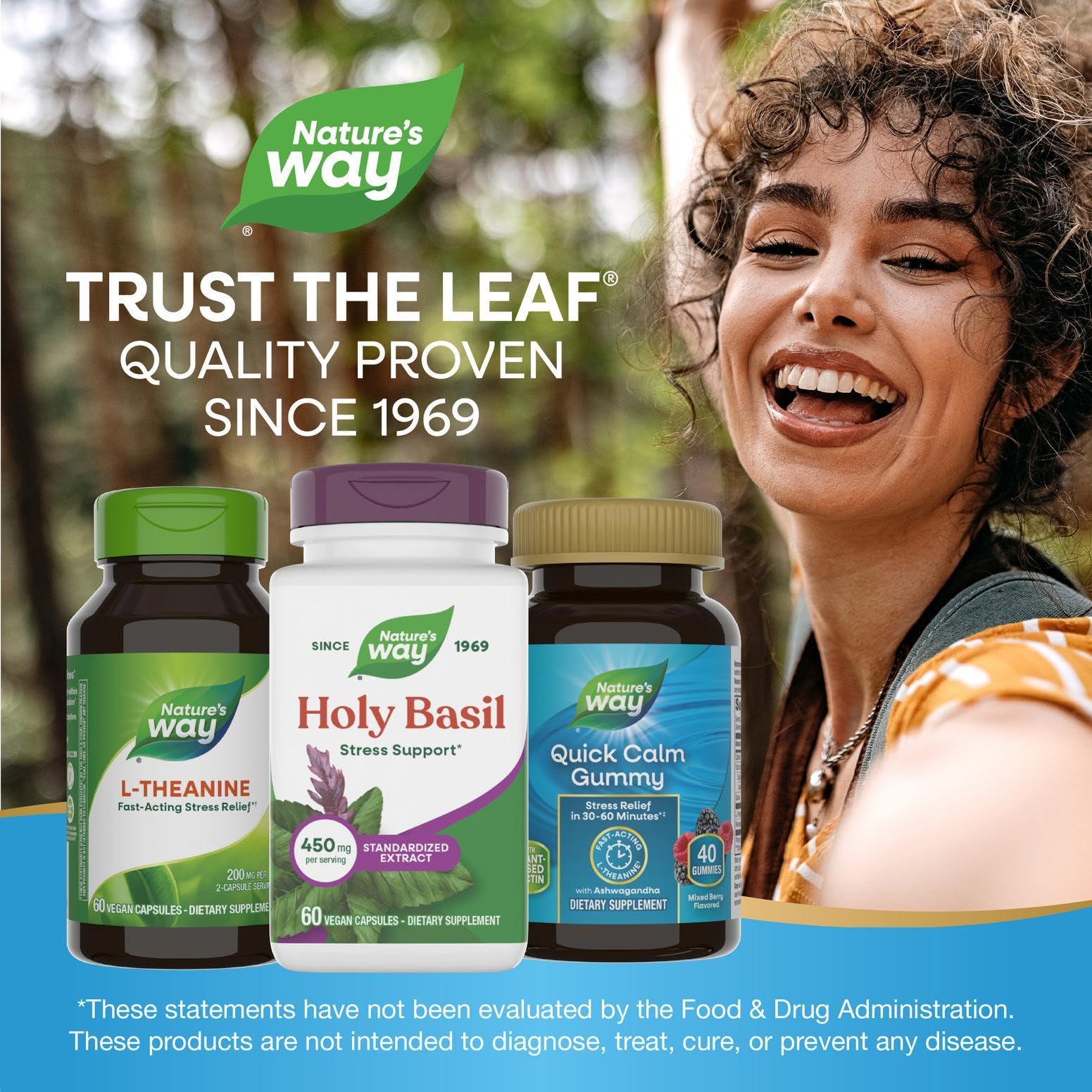 Holy Basil capsules on desk with wellness setup