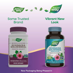 Nature's Way label highlights vegan and gluten-free features for this supplement.