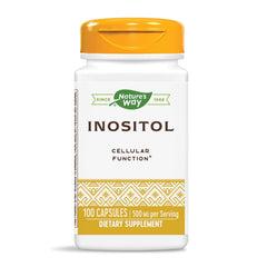 Nature's Way Inositol 500mg bottle with label, signaling quality and clarity.