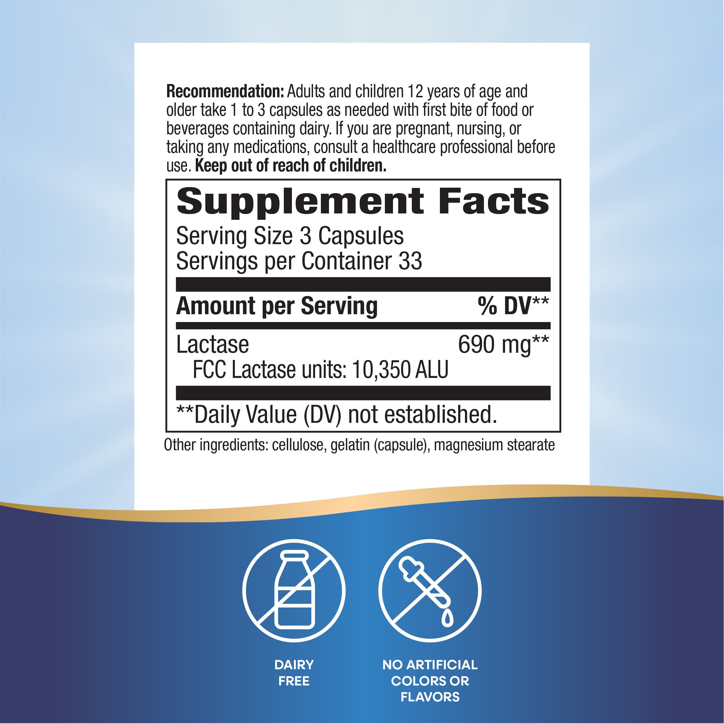 Nature's Way Lactose Defense packaging variations across cartons and labeling
