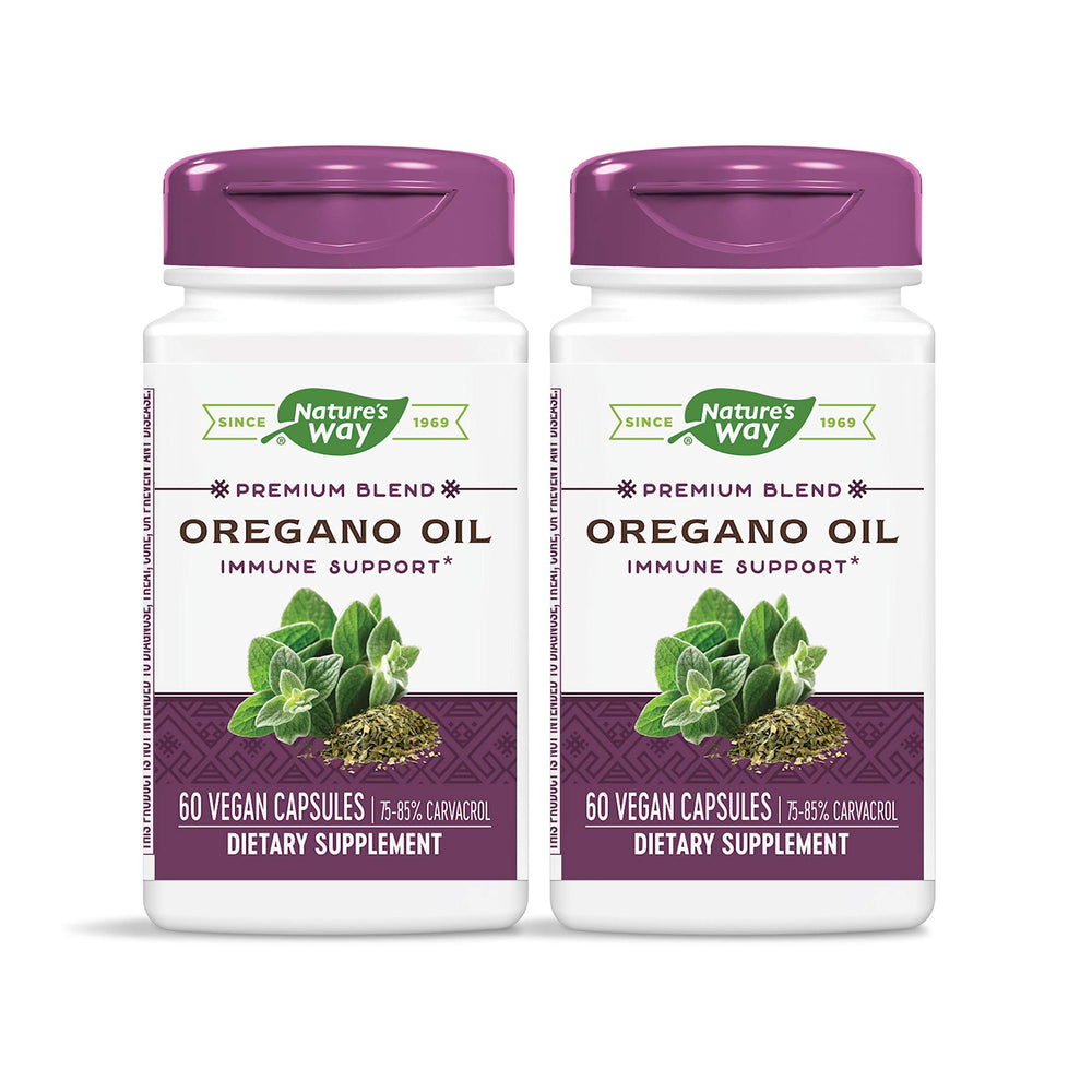 Nature's Way oregano oil capsule with 75-85% carvacrol for immune support.
